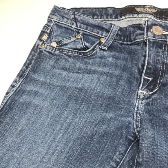 VINTAGE ROCK & REPUBLIC ANKLE CROP JEANS 28x25 🇺🇸 - Picture 6 of 13